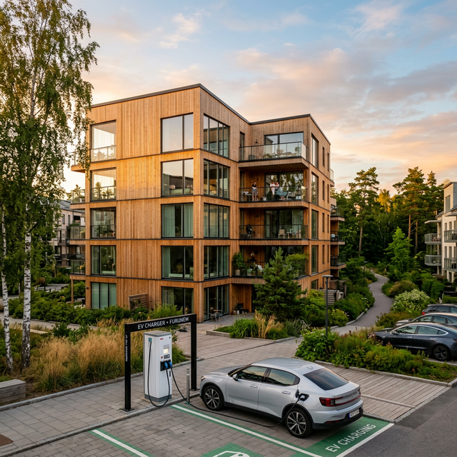 Laddboxar för bostadsrättsförening och flerbostadshus